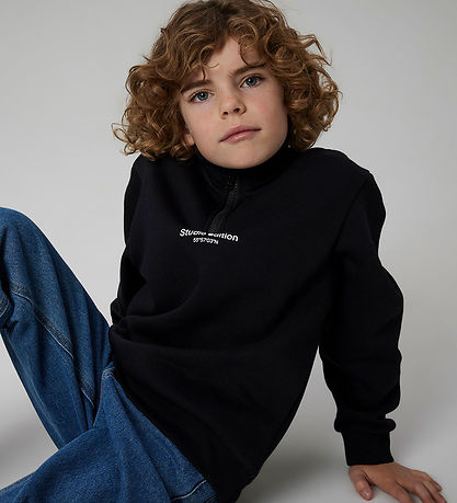 Name It Cardigan - Noos - NkmBrody - 1/4 Zip - Sort m. print