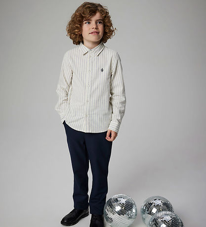 Name It Skjorte - Noos - NkmNewsa - Jet Stream Stripes/Navy Blaz