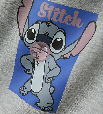 Name It Sweatshirt - NkfAkira - Stitch - Grey Melange