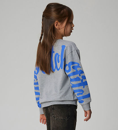 Name It Sweatshirt - NkfAkira - Stitch - Grey Melange