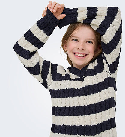Kids Only Bluse - Strik - Kog Janny - Night Sky/Tofu