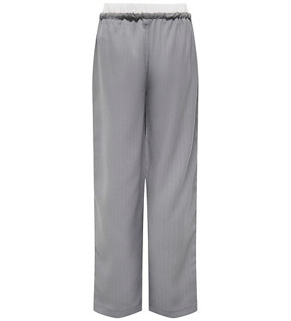 Kids Only Bukser - KogMiley - Medium Grey Melange/Boxer White