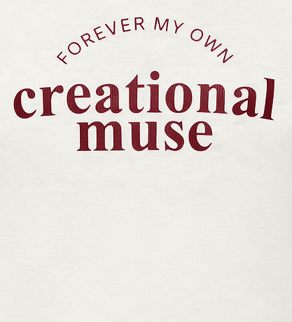 Kids Only T-shirt - Rib - KogVasity - Cloud Dancer/Muse/Cabernet
