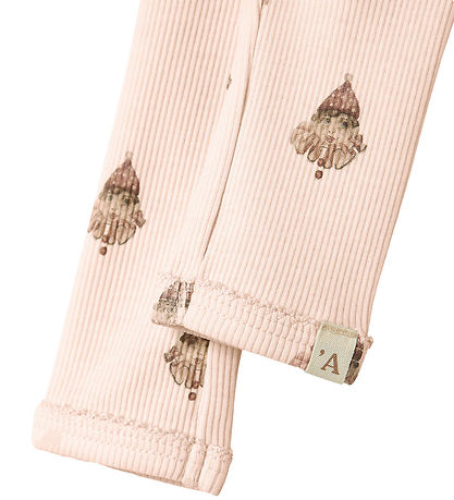Lil' Atelier Leggins - Rib - NbfLavo - Pastel Parchment