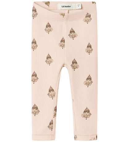 Lil' Atelier Leggins - Rib - NbfLavo - Pastel Parchment