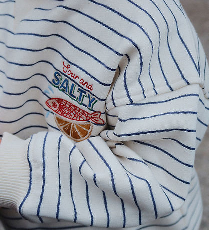 Konges Sløjd Sweatshirt - Amio - Captains Blue/Antique White