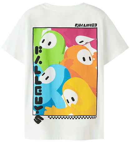 Name It T-shirt - NkmAbner  Fallguys - Bright White