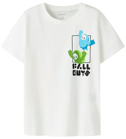 Name It T-shirt - NkmAbner  Fallguys - Bright White
