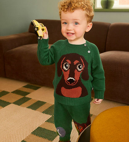 Molo Bluse - Strik - Uld/Bomuld - Dachs Puppy
