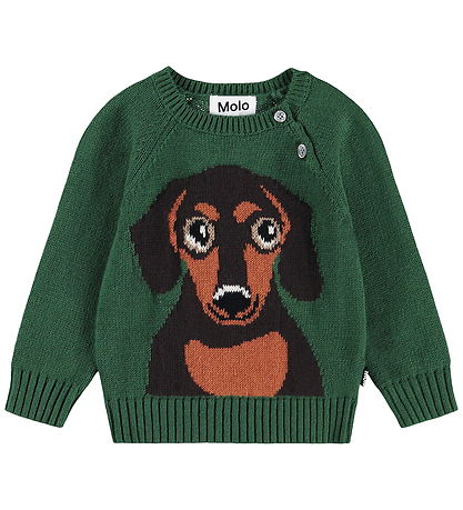 Molo Bluse - Strik - Uld/Bomuld - Dachs Puppy