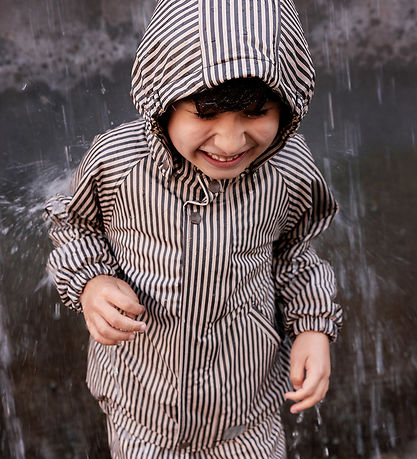 MarMar Regntøj m. Seler - PU - Oddy - Brown Stripe