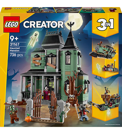 LEGO® Creator - Hjemsøgt Palæ 31167 - 3-i-1 - 736 Dele
