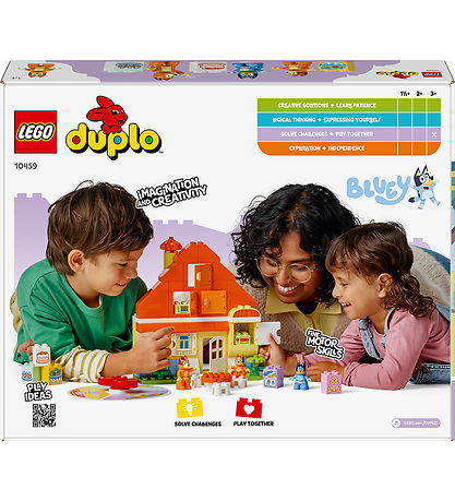 LEGO® DUPLO - Bluey's Families Hus Med Huskespil 10459 - 83 Dele
