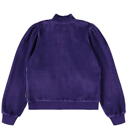 Molo Cardigan - Fløjl - Malika - Space Purple