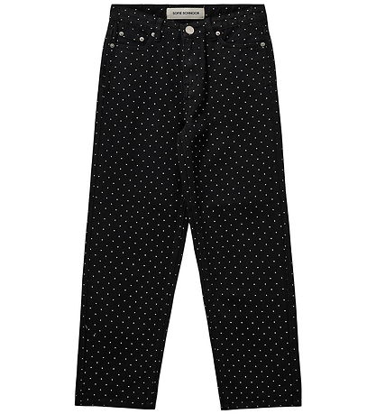 Sofie Schnoor Jeans - Denim - Sort m. Prikker