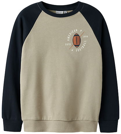 Name It Sweatshirt - NkmVildar - Island Fossil/American Football