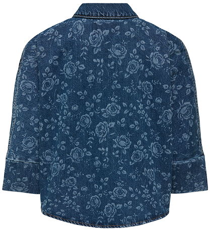 Kids Only Denimjakke - KogGrace - Medium Blue Denim/Rose