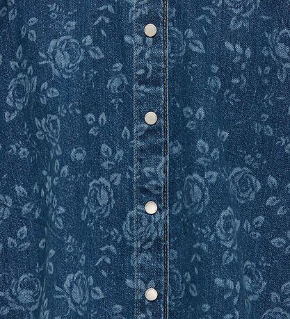 Kids Only Denimjakke - KogGrace - Medium Blue Denim/Rose