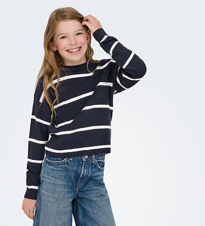 Kids Only Bluse - Strik - Noos - KogFranca - Night Sky/Small Str
