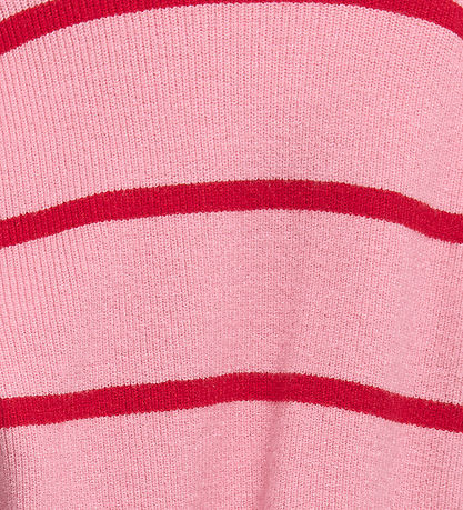 Kids Only Bluse - Strik - Noos - KogFranca - Sea Pink/Small Stri