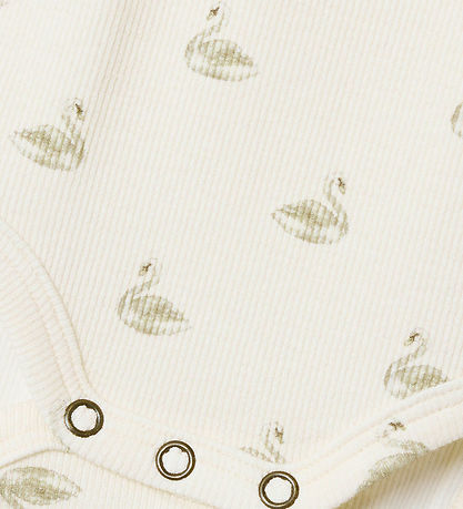 Lil' Atelier Body l/æ - Noos - Rib - Pastel Parchment/SWAN