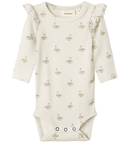 Lil' Atelier Body l/æ - Noos - Rib - Pastel Parchment/SWAN