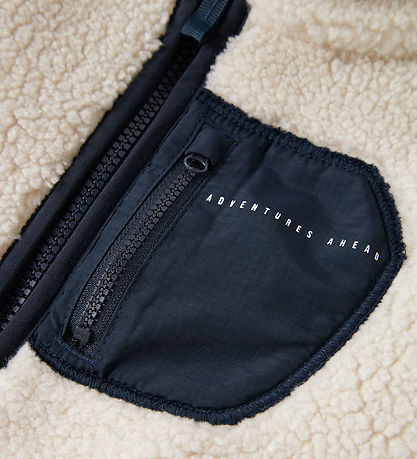 Name It Fleeecejakke - NmnMattia - Moonbeam/CHEST POCKET DARK SA