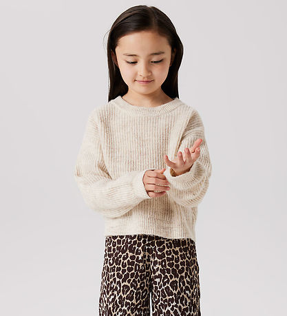 Name It Bluse - Strik - NkfHolly - Boxy - Pure Cashmere