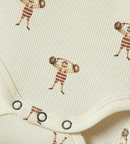 Lil Atelier Body l/æ - NbmLavo - Turtledove/STRONG MAN