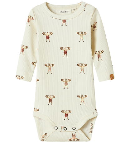Lil Atelier Body l/æ - NbmLavo - Turtledove/STRONG MAN