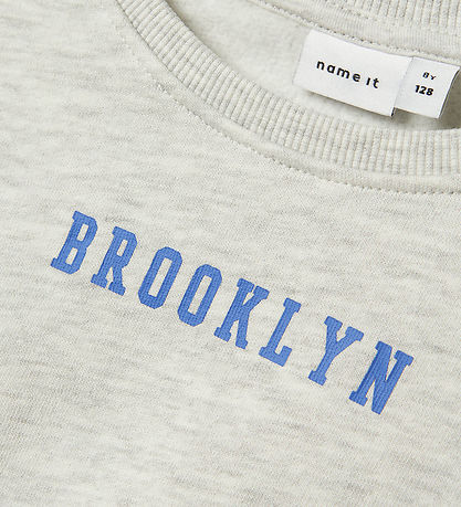 Name It Sweatshirt - NkfNevea - Light Grey Melange