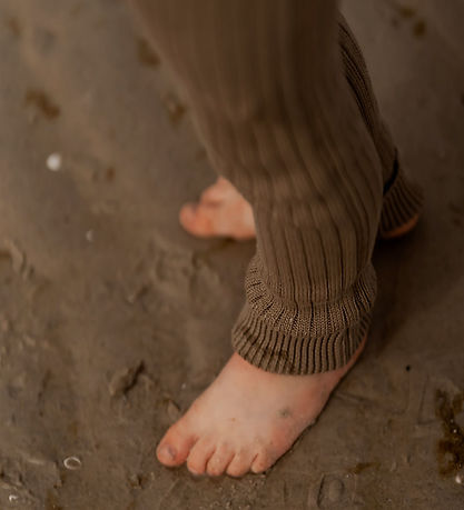 Hanevild Leggings - Strik - Rib - Lynge - Coriander
