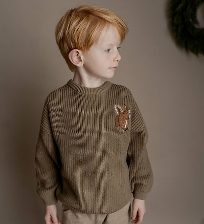 Hanevild Bluse - Strik - Lauge - Coriander