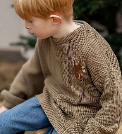 Hanevild Bluse - Strik - Lauge - Coriander