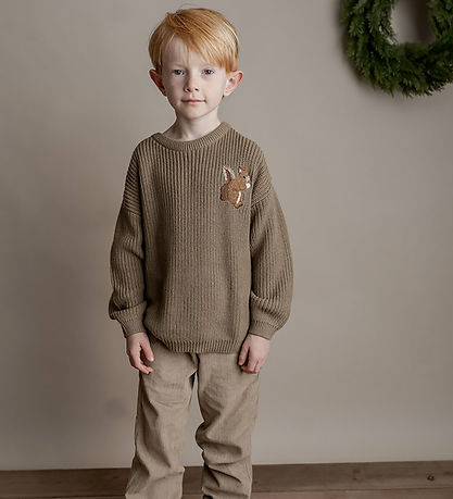 Hanevild Bluse - Strik - Lauge - Coriander