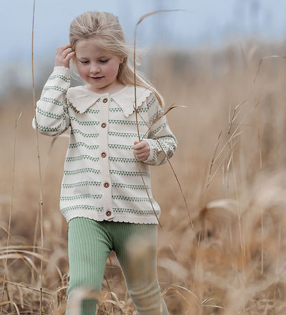 Hanevild Bukser - Strik - Rib - Tilde - Shale Green