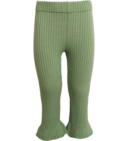 Hanevild Bukser - Strik - Rib - Tilde - Shale Green