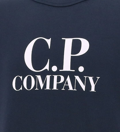 C.P. Company Sweatshirt - Total Eclipse Blue m. Hvid