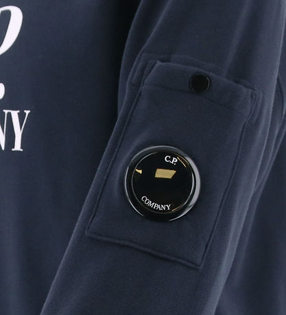C.P. Company Sweatshirt - Total Eclipse Blue m. Hvid