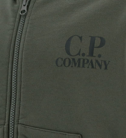 C.P. Company Cardigan - Grape Leaf Green m. Solbriller