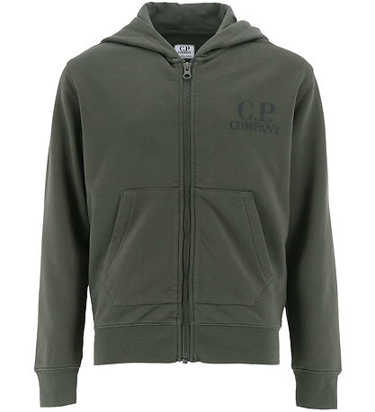 C.P. Company Cardigan - Grape Leaf Green m. Solbriller