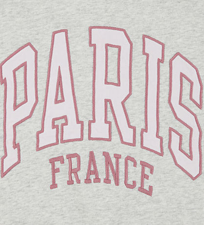 Abercrombie & Fitch Sweatshirt - Light Grey Heather/Rosa