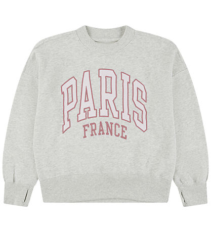 Abercrombie & Fitch Sweatshirt - Light Grey Heather/Rosa