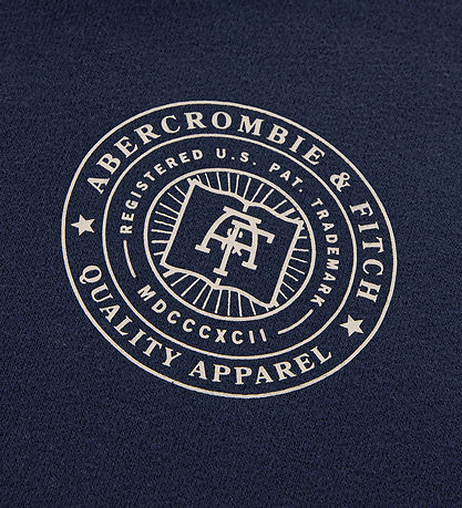 Abercrombie & Fitch Hættetrøje - Navy Blazer