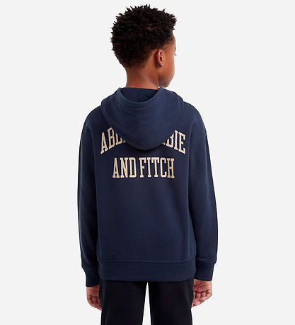 Abercrombie & Fitch Hættetrøje - Navy Blazer