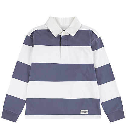 Abercrombie & Fitch Bluse - Vintage Indigo/White