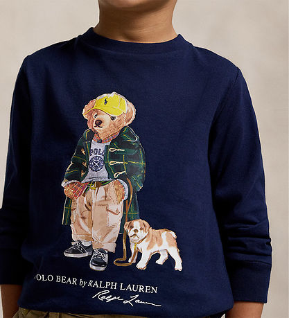 Polo Ralph Lauren Bluse - Navy m. Bamse