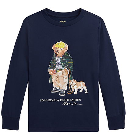 Polo Ralph Lauren Bluse - Navy m. Bamse