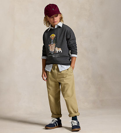 Polo Ralph Lauren Sweatshirt - Grey Heather m. Bamse