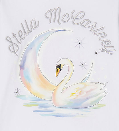Stella McCartney Kids Bluse - Hvid m. Svane